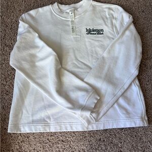 Lululemon Athletica White crewneck french terry tennis club Sweatshirt